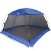 Camping Mosquito Net with Door Blue 5-Person Waterproof