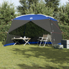 Camping Mosquito Net with Door Blue 5-Person Waterproof