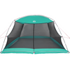 Camping Mosquito Net with Door Green 4-Person Waterproof