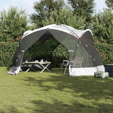 Camping Mosquito Net with Doors Grey 8-Person Waterproof