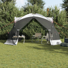 Camping Mosquito Net with Doors Grey 8-Person Waterproof