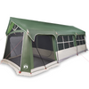 Camping Tent with Windows Green 10-Person Waterproof