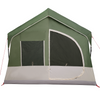 Camping Tent with Windows Green 10-Person Waterproof