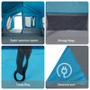 Camping Tent with Windows Blue 10-Person Waterproof