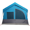 Camping Tent with Windows Blue 10-Person Waterproof