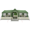 Camping Tent with Windows Green 12-Person Waterproof