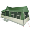 Camping Tent with Windows Green 12-Person Waterproof