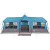 Camping Tent with Windows Blue 12-Person Waterproof
