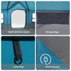 Camping Tent with Windows Blue 12-Person Waterproof