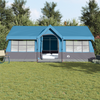 Camping Tent with Windows Blue 12-Person Waterproof