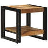 Coffee Table 40x50x38 cm Solid Rough Wood Mango