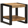 Coffee Table 40x50x38 cm Solid Rough Wood Mango
