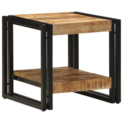 Coffee Table 40x50x38 cm Solid Rough Wood Mango