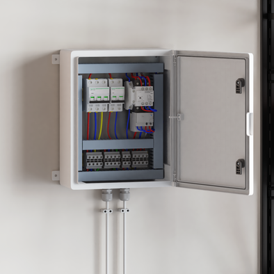 Control Cabinet IP65 Waterproof Grey 40x24x50 cm ABS Plastic