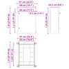 Control Cabinet IP65 Waterproof Grey 50x24,5x70 cm ABS Plastic