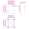 Control Cabinet IP65 Waterproof Grey 30x19,5x40 cm ABS Plastic