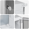 Control Cabinet IP65 Waterproof Grey 50x22x60 cm ABS Plastic