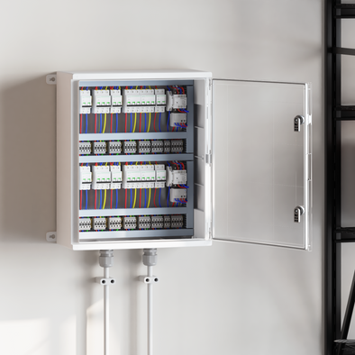 Control Cabinet IP65 Waterproof Grey 50x22x60 cm ABS Plastic