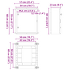 Control Cabinet IP65 Waterproof Grey 50x22x60 cm ABS Plastic