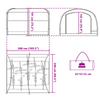 Tent with Roof with Air Vent Grey and orange 268 x 240 x 191 cm