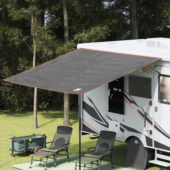 Water Resistant Tarp Grey and Orange 350 x 240 cm