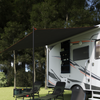 Water Resistant Tarp Grey and Orange 350 x 240 cm