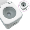 Camping Toilet grey body+white lid