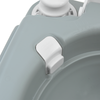 Camping Toilet grey body+white lid