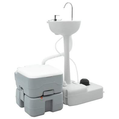 Camping Table grey body+white lid+cool grey