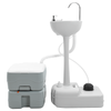 Camping Table grey body+white lid+cool grey