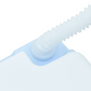 Camping toilet light blue body + white lid colour Not Applicable