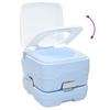 Camping toilet light blue body + white lid colour Not Applicable