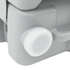 Camping Toilet Grey Body + White Lid Not Applicable