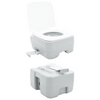 Camping Toilet Grey Body + White Lid Not Applicable