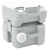 Camping Toilet Grey Body + White Lid Not Applicable