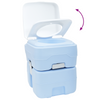 Camping loo light blue body+white lid NA NA NA