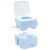Camping loo light blue body+white lid NA NA NA