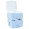 Camping loo light blue body+white lid NA NA NA