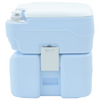 Camping loo light blue body+white lid NA NA NA