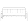 Beds & Bed Frames White Metal 80 x 200 cm Durable Bed Frame