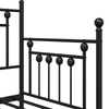 Beds & Bed Frames Black Metal 75 x 190 cm Black Bed Frame