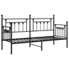 Beds & Bed Frames Black Metal 75 x 190 cm Black Bed Frame