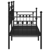 Beds & Bed Frames Black Metal 75 x 190 cm Black Bed Frame