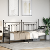 Beds & Bed Frames Black Metal 75 x 190 cm Black Bed Frame