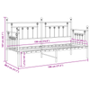 Beds & Bed Frames Black Metal 75 x 190 cm Black Bed Frame