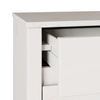 Bedside Cabinet "DRAMMEN" White 45x35x56 cm Solid Wood Pine