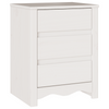 Bedside Cabinet "DRAMMEN" White 45x35x56 cm Solid Wood Pine
