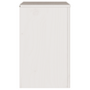 Bedside Cabinet "DRAMMEN" White 45x35x56 cm Solid Wood Pine
