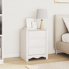 Bedside Cabinet "DRAMMEN" White 45x35x56 cm Solid Wood Pine