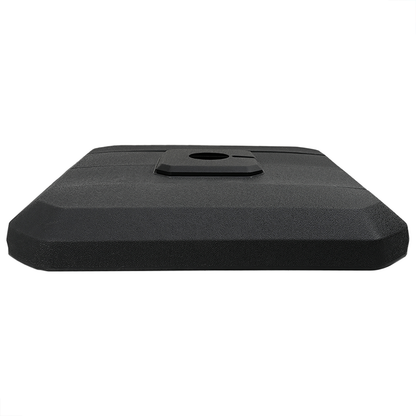 Cantilever Parasol Base Set 4 pcs Black 98 x 98 x 13 cm Plastic